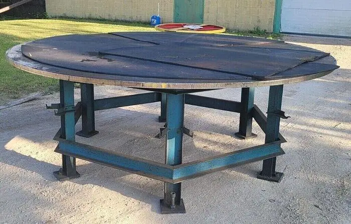 Used SHOP MADE 8' DIAMETER Welding Tables Wisconsin US | Lemke Machinery Sales #322123