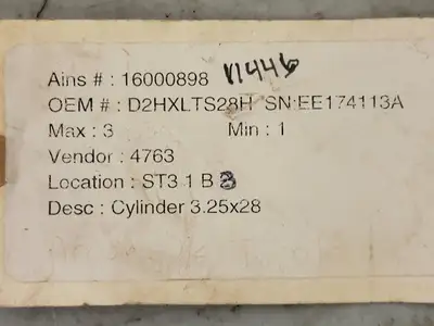 Used PARKER D2HXLTS28H Parts (Hydraulics and Pneumatics) British Columbia CA | Lenmark #264909
