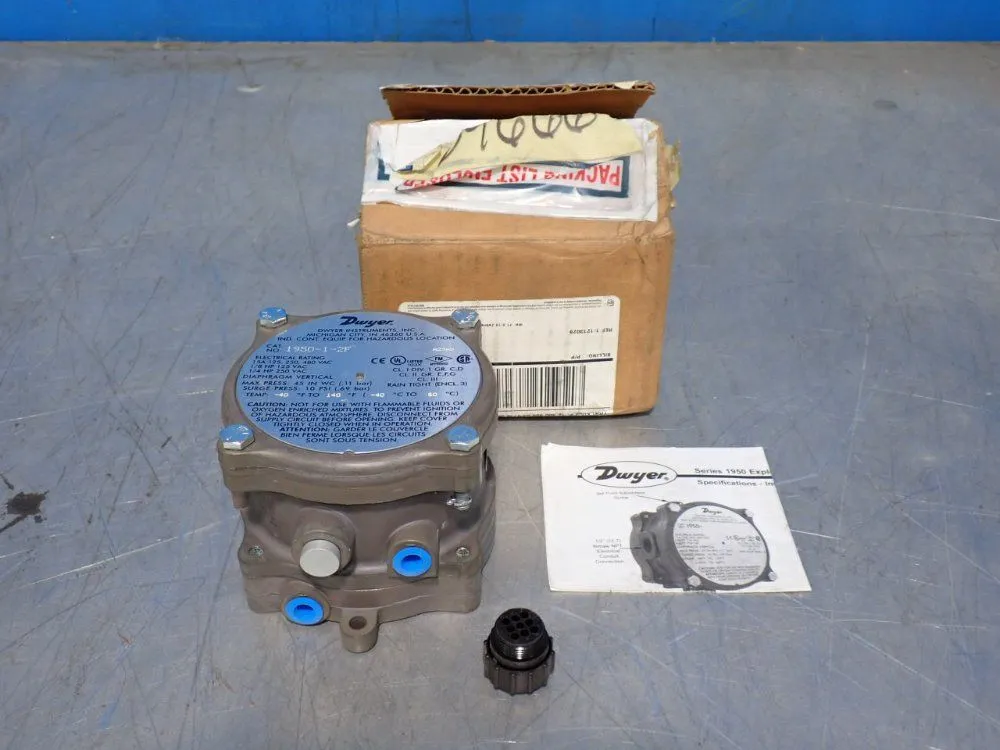 New | in-Stock DWYER 195012F Pressure Switches Ohio US | HGR 24 #1133410