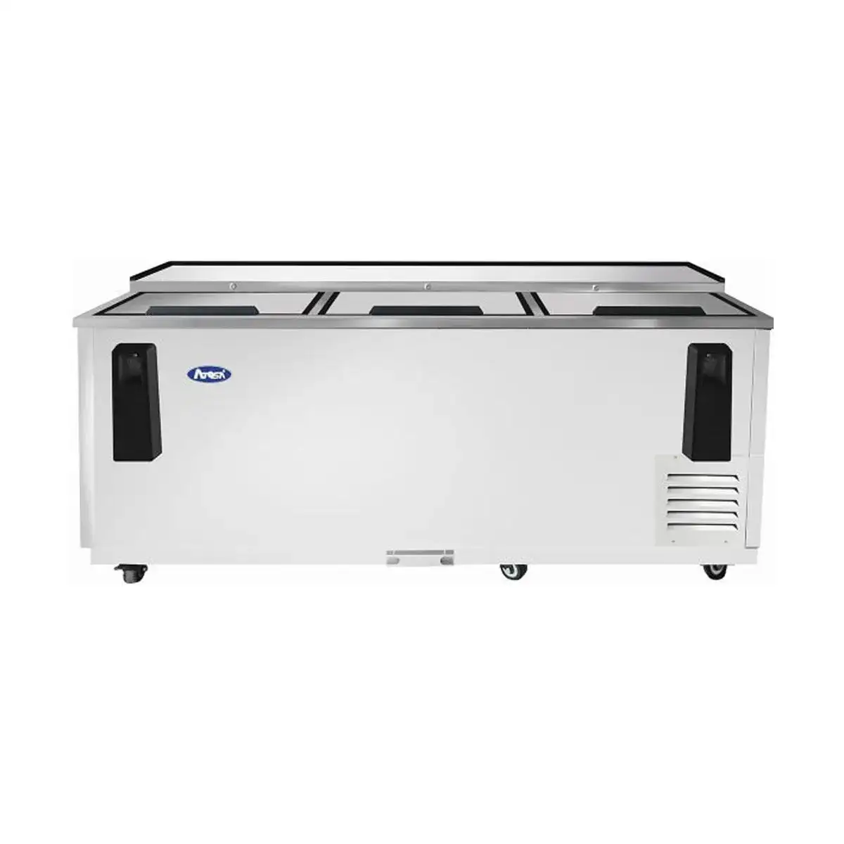New | in-Stock Atosa New Atosa MBC80GR 80'' Bottle Cooler - Stainless Steel Bottle Coolers Illinois US | Falcon Restaurant Supply #1375320
