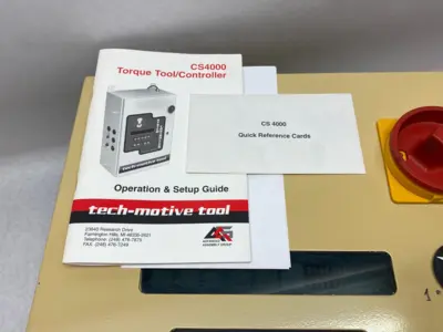 USED TECH-MOTIVE TOOL CS4000 TORQUE TOOL CONTROLLER
