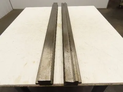 Press Brake Punch Die Set 50-1/2" Long Offset 90° V 1/2" Tang 2-3/4" H 1-7/8" W