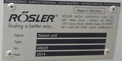 Used 2014 ROSLER FKS 02.1 Vibratory Machines Ohio US | Mohawk Machinery #1711508
