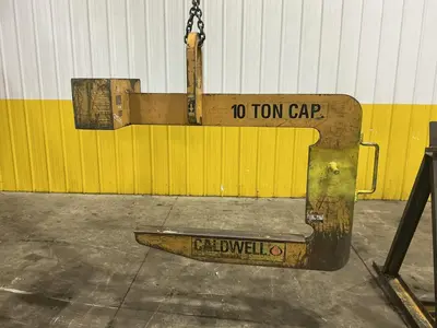 10 TON X 48" CALDWELL MODEL #82-10-48 COIL LIFT C HOOK: YOBRO #25228