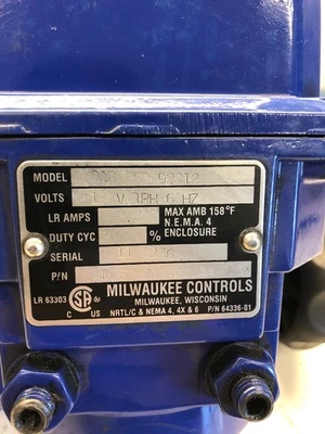 USED Milwaukee Controls OA802592012