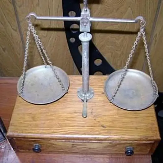 1597-385 Antique Troemner Type Balance Beam Scale