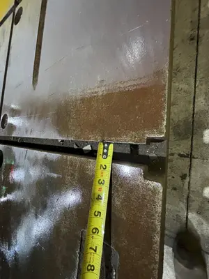 60" X 90.5" X 13" T SLOTTED FLOOR PLATE: STOCK 11835
