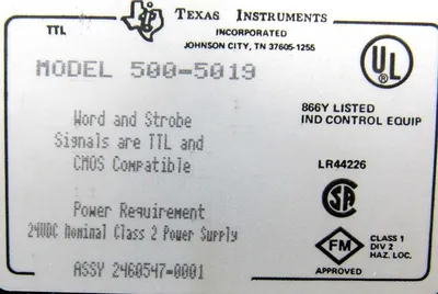NEW TEXAS INSTRUMENTS 500-5019 OUTPUT MODULE 5005019