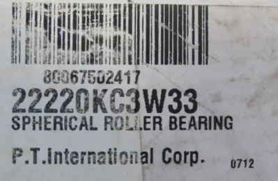 NEW PTI 22220KC3W33 ROLLER BEARING