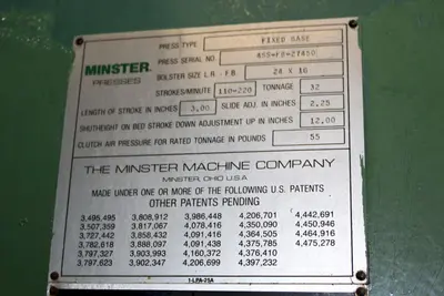 USED 1990 MINSTER 4
