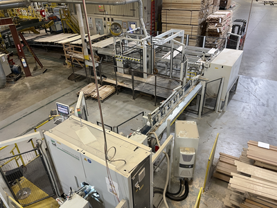 Weinig Optisaw System with Luxscan Combiscan and 3 Opticut 450 Quantum