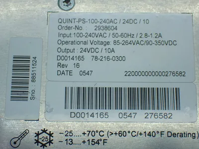 Used PHOENIX CONTACT 2938604 DIN Rail Power Supplies Ohio US | HGR 24 #1150608