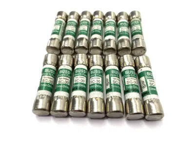 USED COOPER BUSSMANN BUSS TIME-DELAY FUSE CLASS G 480VAC 30A LOT OF 14