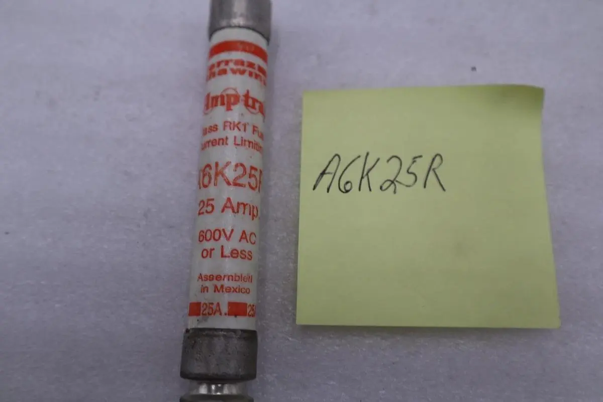 LOT OF 4 - MERSEN FERRAZ SHAWMUT A6K25R RK1 FAST ACTING FUSE STOCK H599A