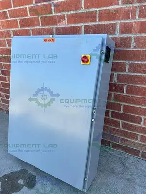 USED SCE 385666 INDUSTRIAL CONTROL PANEL ENCLOSURE 35.5" X 11.5" X 48"