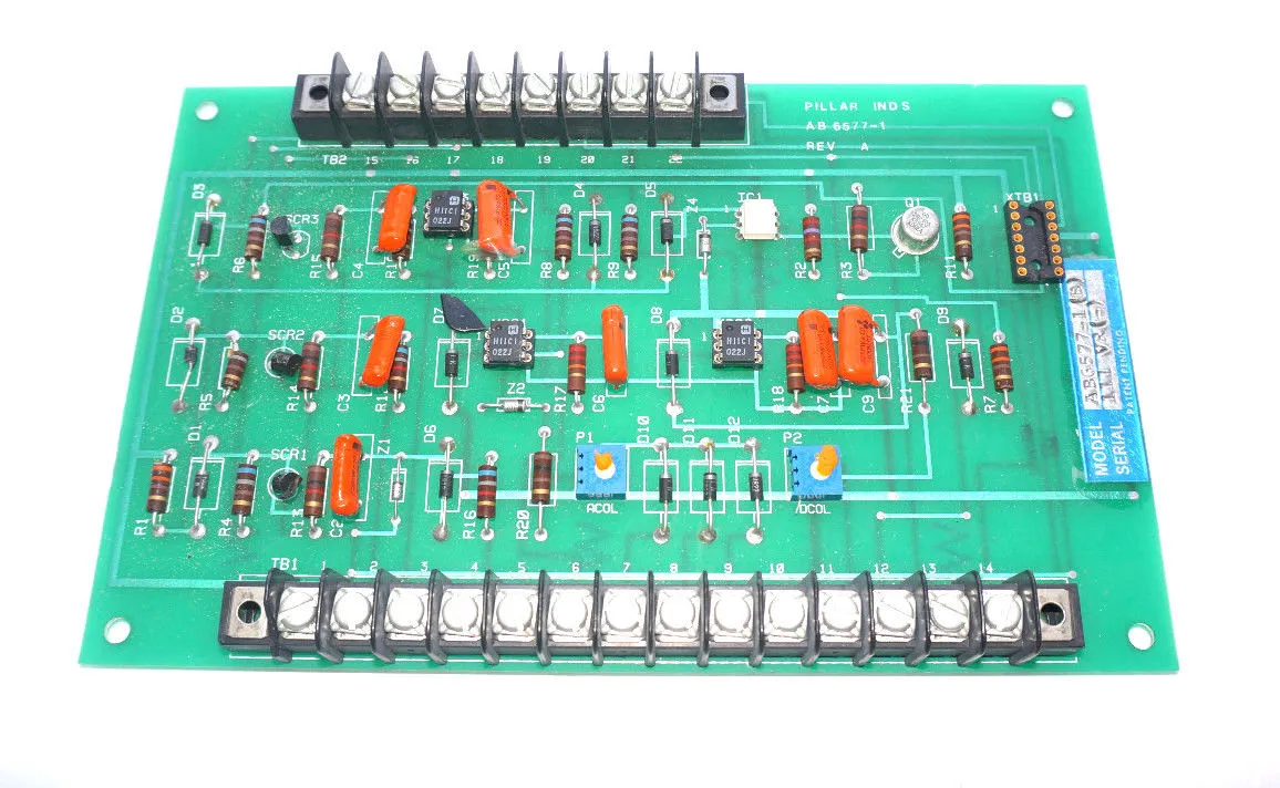 USED PILLAR INDUSTRIES AB 6577-1 PC BOARD AB65771