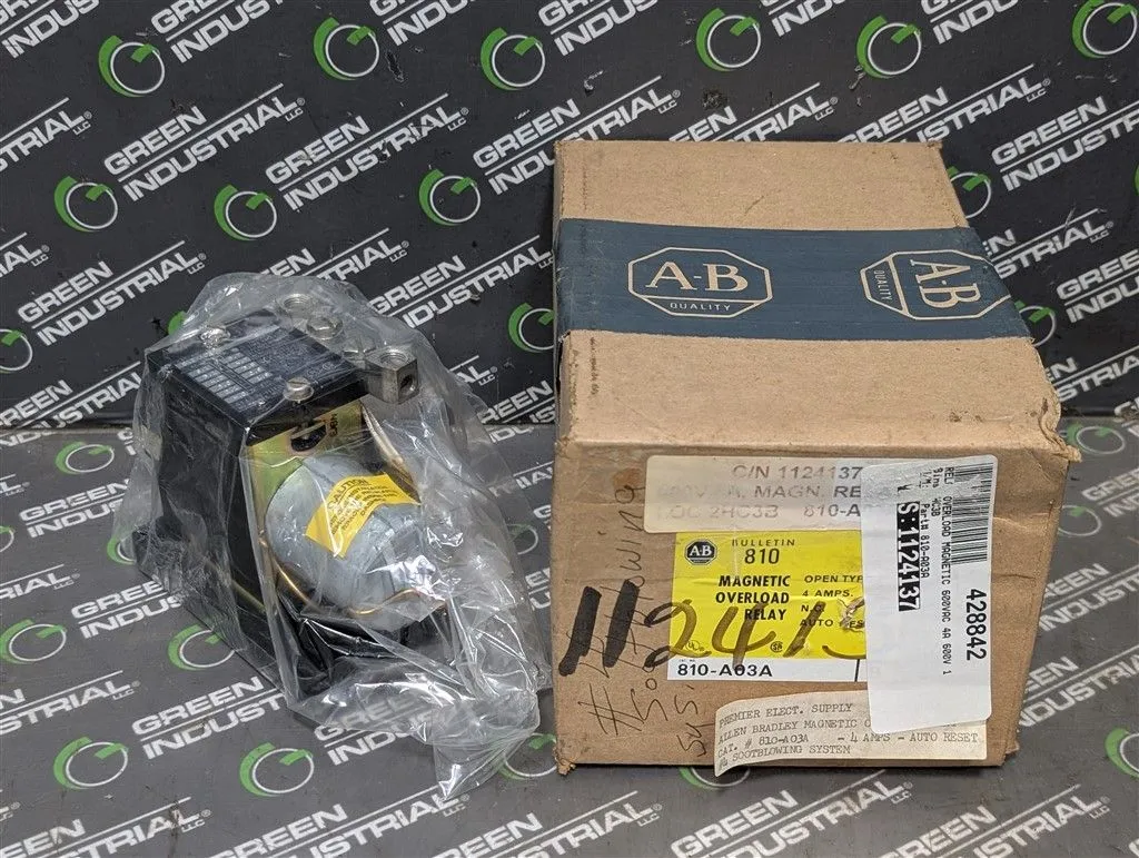Allen Bradley 810-A03A Magnetic Overload / Inverse Time Relay Series B New NIB