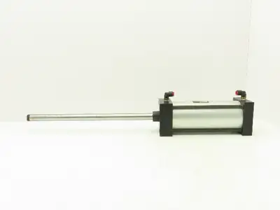 Pneumatic Air Cylinder 4" Bore 8" Stroke 250 PSI 9.75" Extended Rod