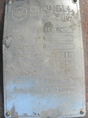 USED OILWELL-WITTE E-15