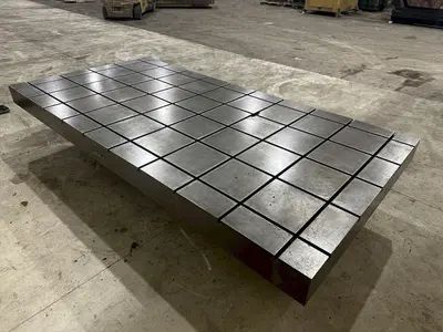 5' X 10' STEEL LAYOUT TABLE: STOCK #22156