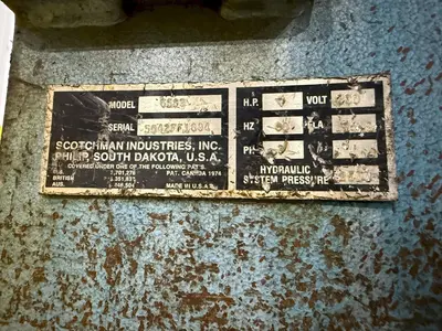 65 TON SCOTCHMAN MODEL #6509 HYDRAULIC IRONWORKER: YOBRO #23962