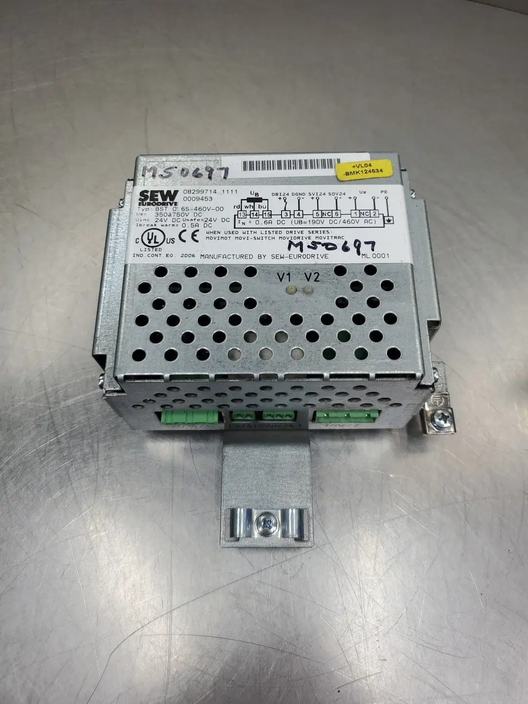 Used SEW SEW EURODRIVE BST 0.6S-460V-00 Power Module Variable Speed Drives | Palmetto Automation #1156182
