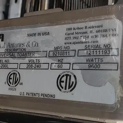 USED A.J. ATUNES & COMPANY CTX-200L