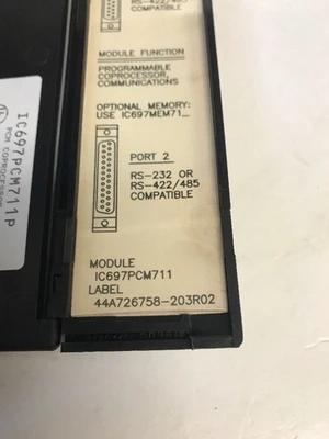 USED GE  FANUC IC697PCM711
