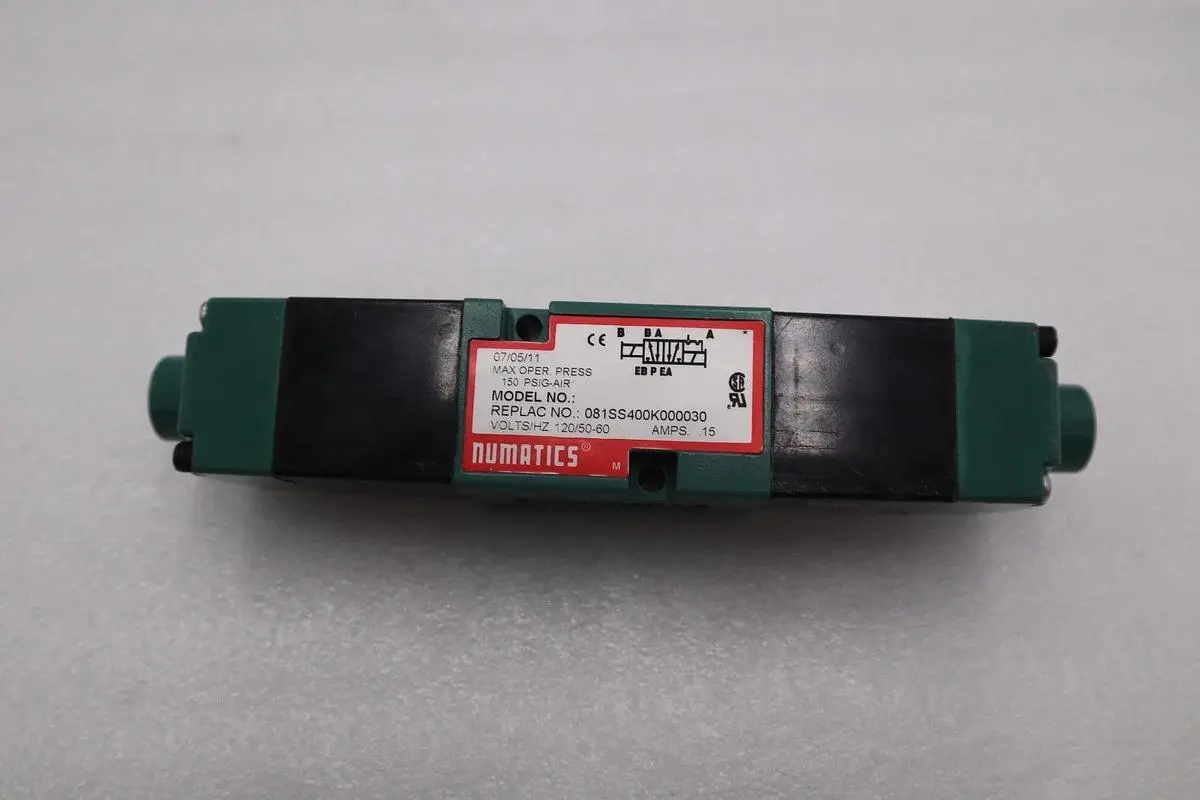 NEW OPEN BOX NUMATICS 081SS400K000030 110-120V .15A 150PSI STK H1508A