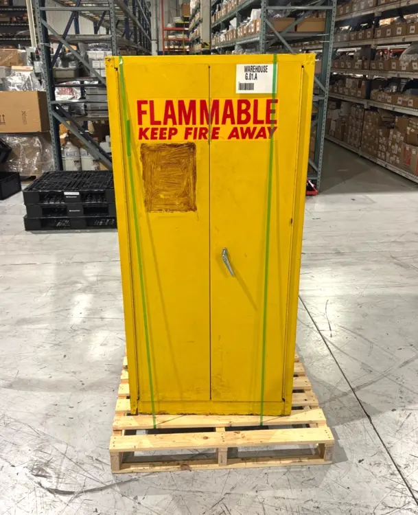 Used UNBRANDED 31.5" X 31.5" X 65" FLAMMABLE LIQUID STORAGE CABINET Safety Equipment | Maverick Industrial Sales #1111148