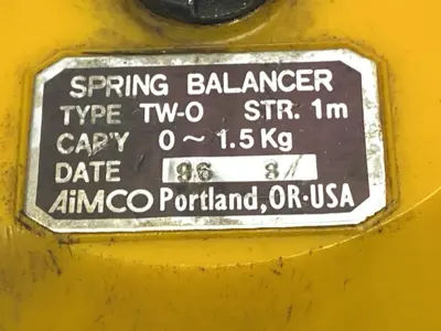 Used AiMCO Spring Tool Balancer 1m Stroke 0-1.5Kg Capacity Balancers Michigan US | Maverick Industrial Sales #1395224