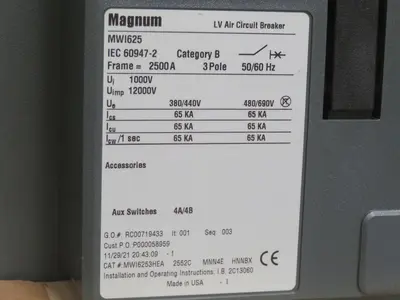 New | in-Stock EATON MWI625 MWI6253HE Circuit Breakers Texas US | Aucto #1308521