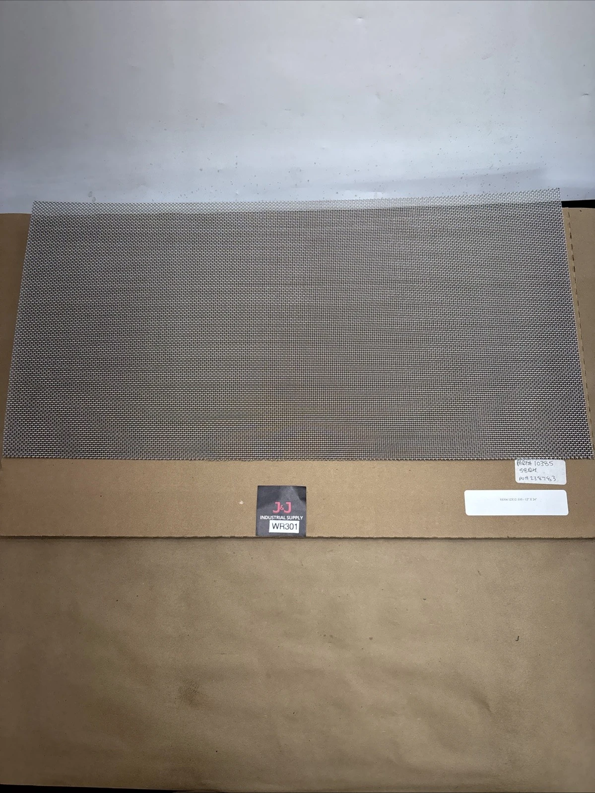 Sturdy 12”x24” 0.35,304 Stainless Steel Mesh Screen   Lot Of (2) Fast Shipping.