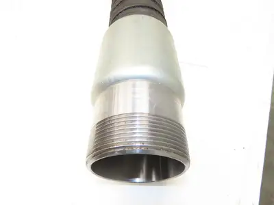 Thermoid Transporter Truck Tank Fuel Hose 3"ID x 54"L Ebonite 3"NPT 150PSI