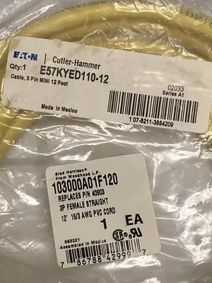 New | in-Stock EATON E57KYED110-12 Cable & Wire Ohio US | Surplus Asset Holdings #1262572