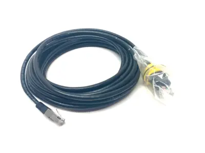 USED COGNEX DATAMAN BARCODE READER SCANNER ETHERNET CABLE, 5M, RJ45