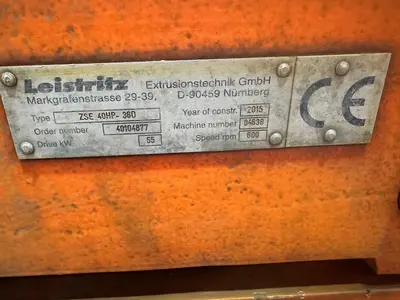 Used 2015 LEISTRITZ ZSE 40HP 36D. Extruders Florida US | ESCOBAR TRADING, INC. #1360677