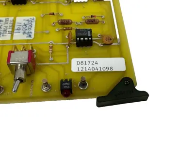 USED AJAX TOCCO D-81724 START/STOP ANALOG CONTROL BOARD D81724