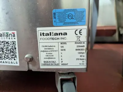 Used 2023 ITALIANA FOODTECH INC. ROUNDI 35 Dough Dividers British Columbia CA | Steep Hill Equipment Solutions #1329423