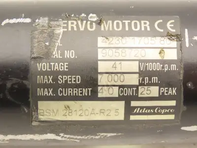Atlas Copco Electric Servo Fixtured Nutrunner Right Angle Tool 3/4" Drive