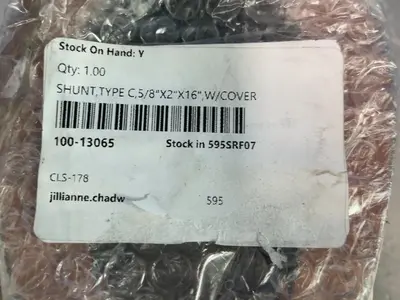 5/8”x2”x16” Type C Shunt - 100-13065