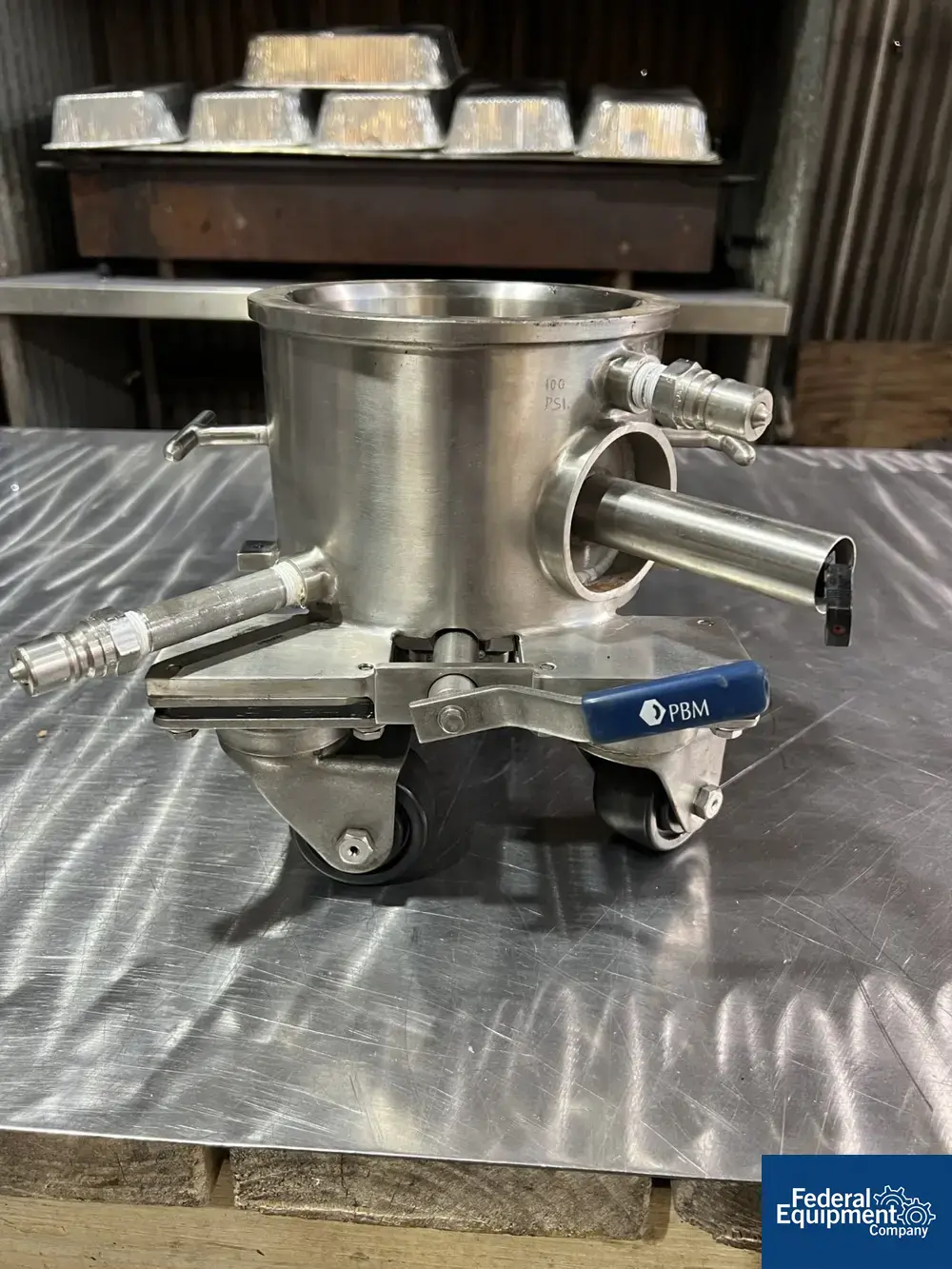 USED Ross 1 Quart Ross Mixing Can, S/S