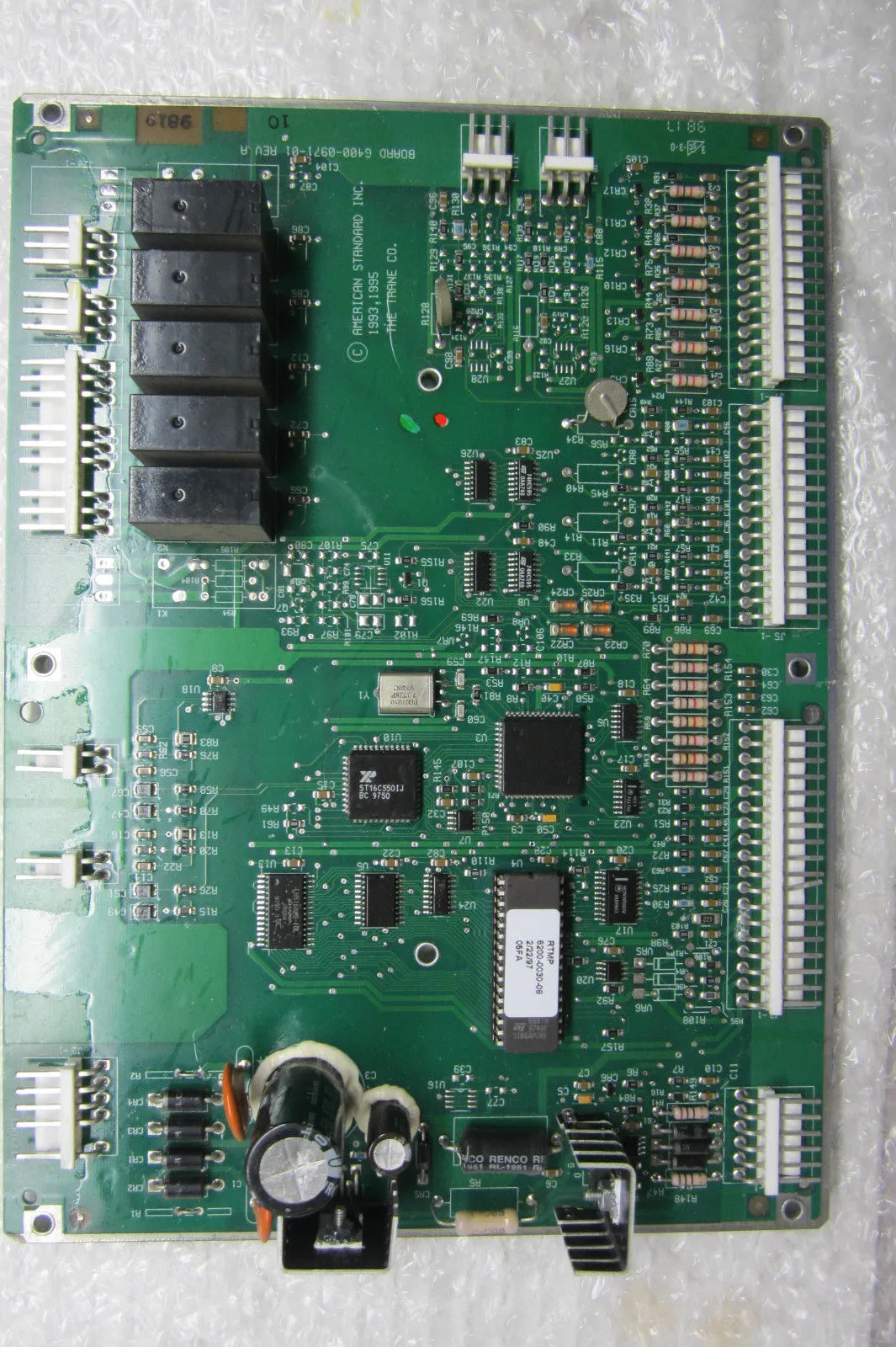 USED AMERICAN STANDARD TRANE 6400-0971-01 REV.A PC BOARD 6400097101