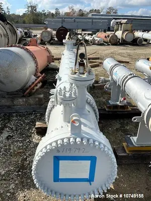 Used Fabsco 284 Sq Ft Horizontal Shell & Tube Heat Exchanger, Duplex 2205 Tubes, 2023