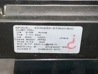 Used KOLLMORGEN EC3X1505B300MF2FT1EIDR60C Pumps Ohio US | HGR 24 #1329479