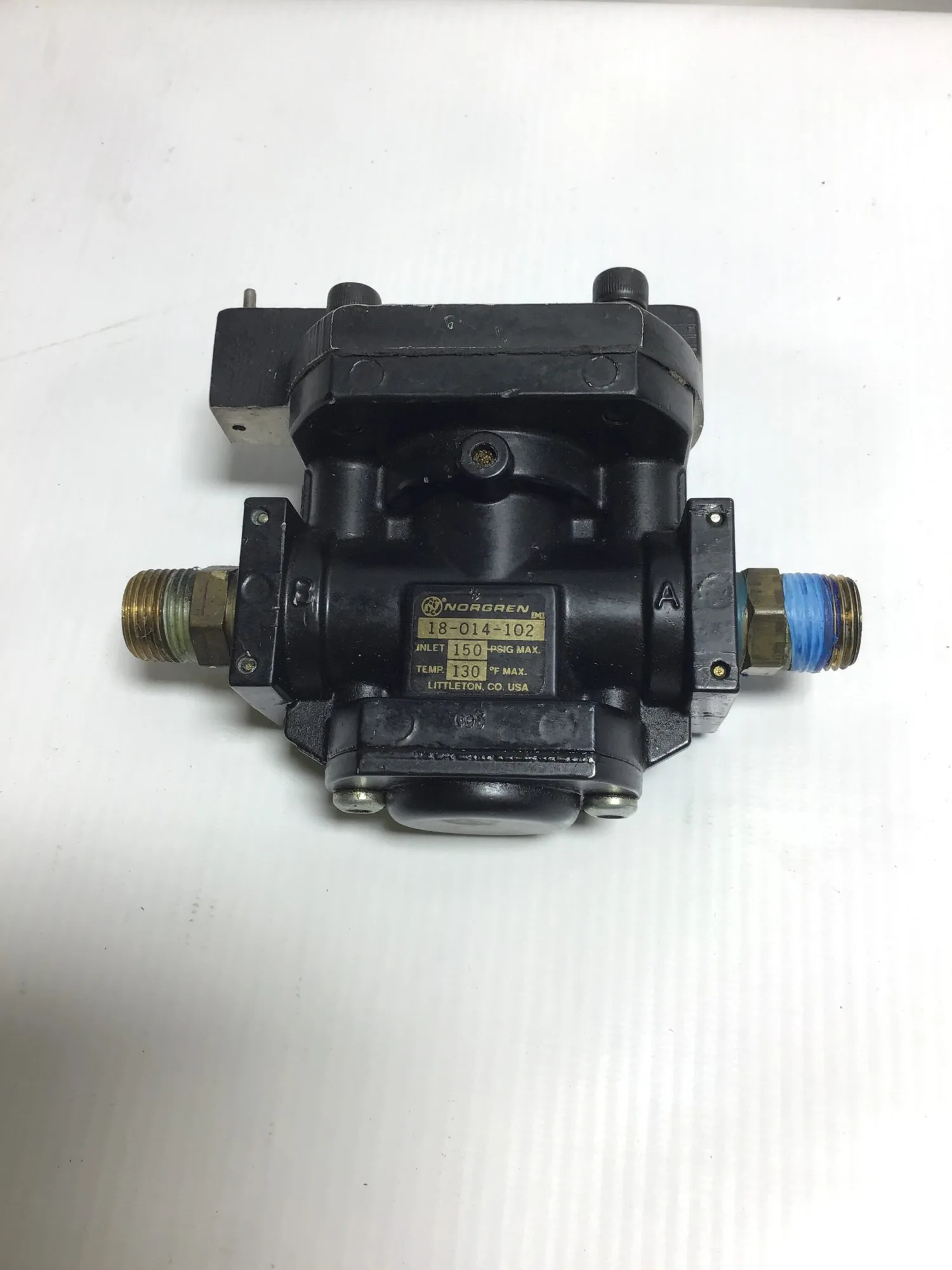 Norgren 18-014-102 Solenoid Poppet Valve Inlet 150 PSIG Max Temp 130°F Max