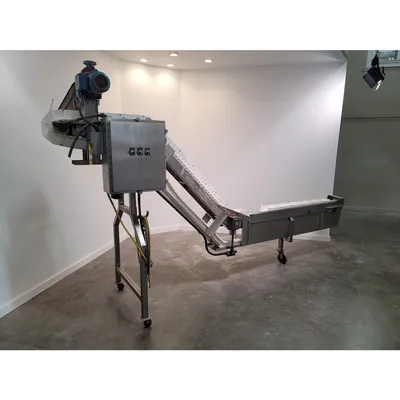 Used 6"w Stainless Steel Z Configuration Conveyor