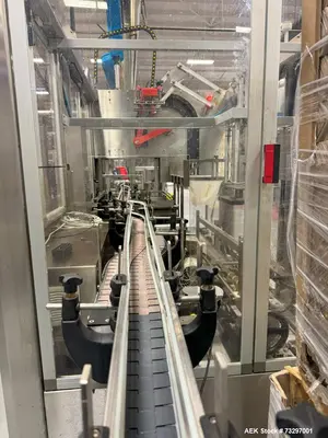 Used Bottling Line – GAI Rotary Filler, APE Packers, ROPP Capper, Case Sealer