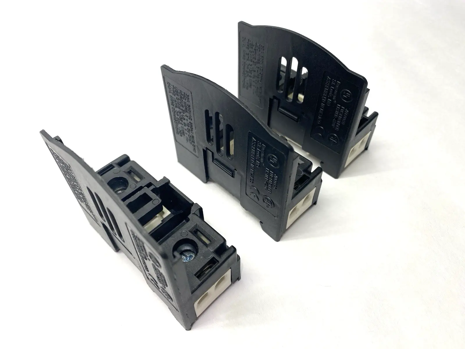 USED EATON BUSSMANN FUSE HOLDER CLASS J 30A 600V BASE ONLY LOT OF 3