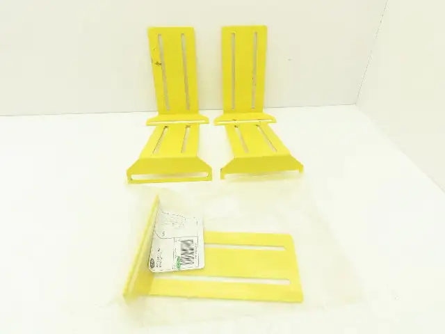 Allen Bradley 60-2723  2x8" Conveyor Sensor Reflector Bracket Yellow  Lot of 5